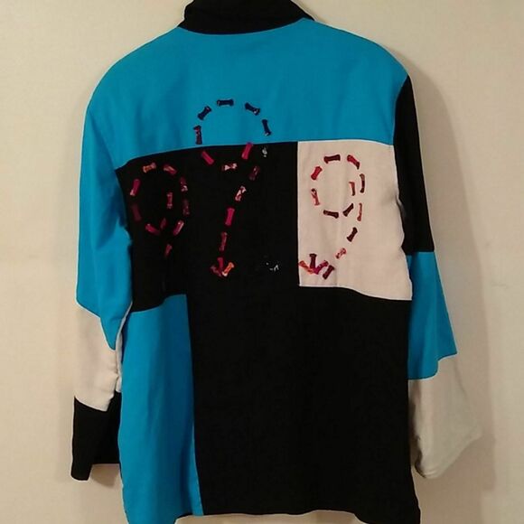 Yak Magik Women's jacket. Size L One of a Kind NWOT Artwear FUN BOLD - Picture 5 of 10